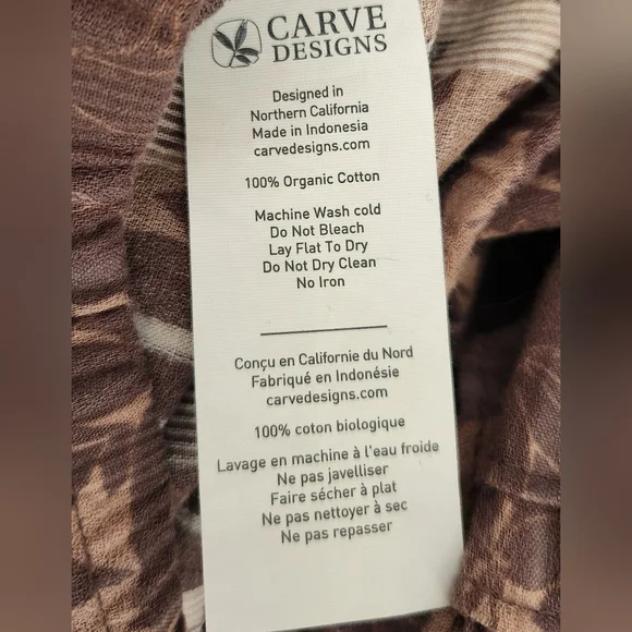 CARVE DESIGNS 100% ORGANIC COTTON BLOUSE - Picture 8 of 8